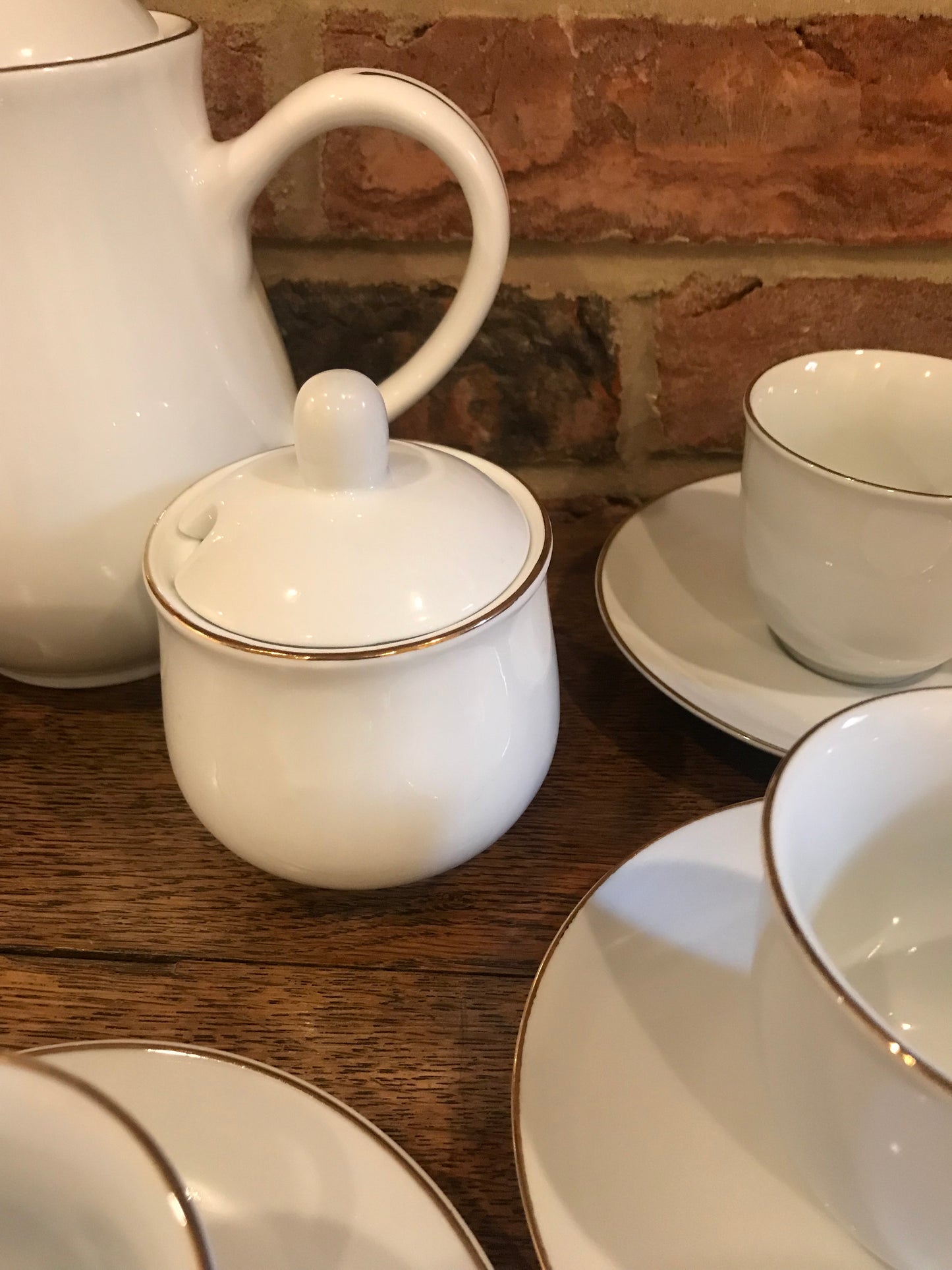 White Tea Set