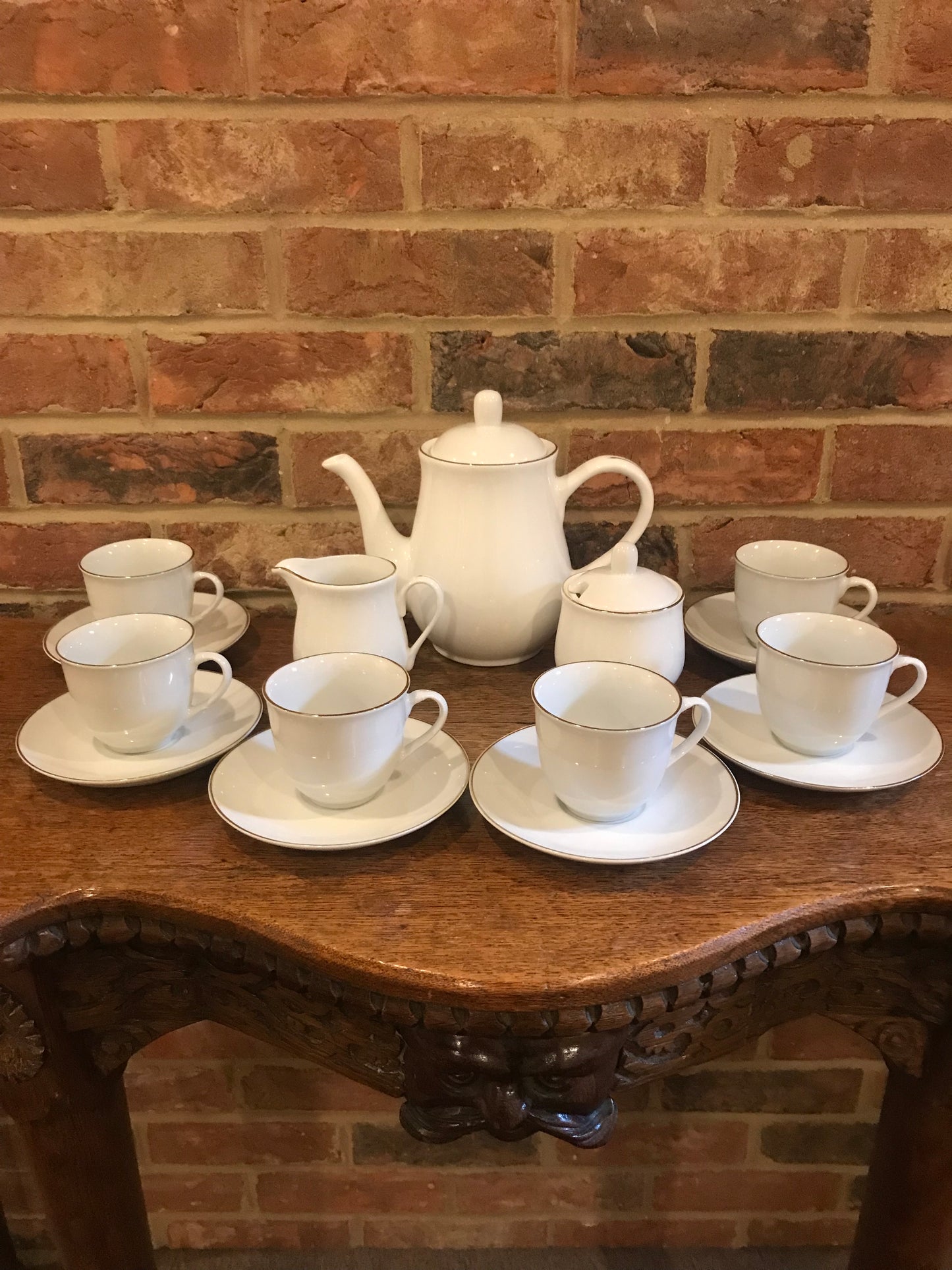 White Tea Set