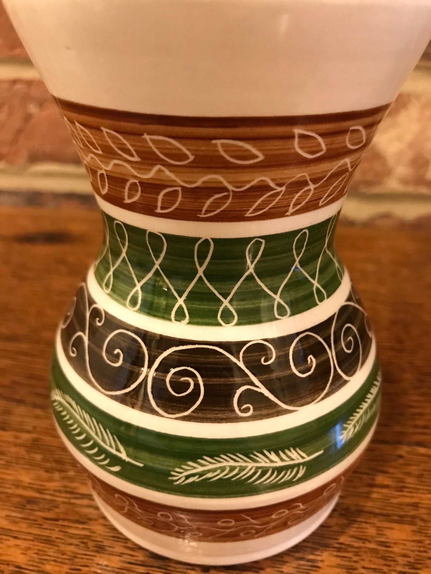 Brown and Green vase