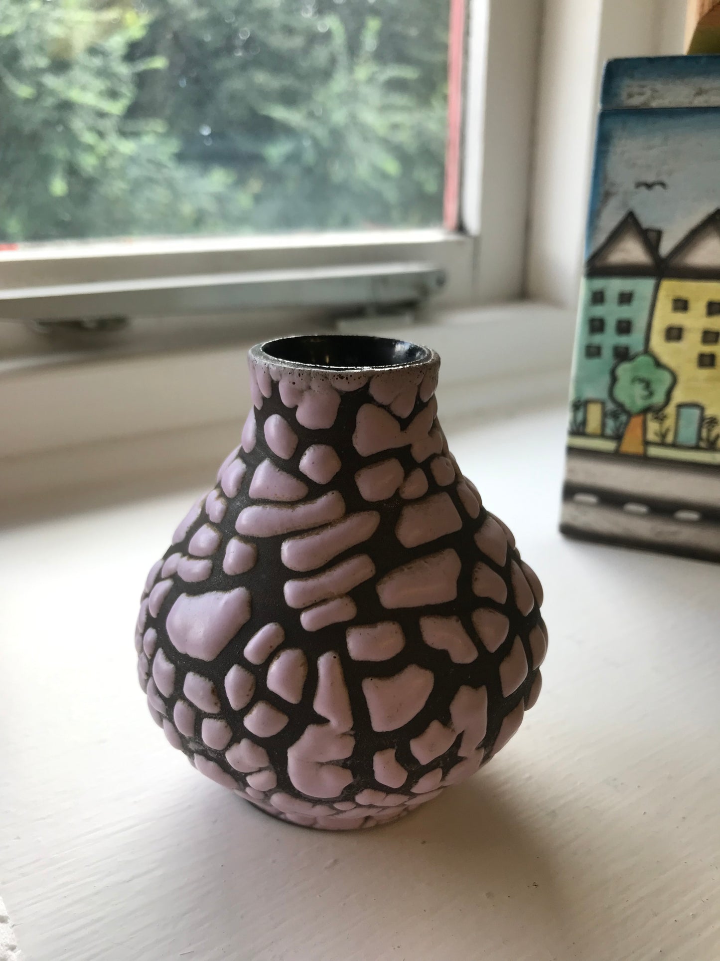 Little pink and brown vase