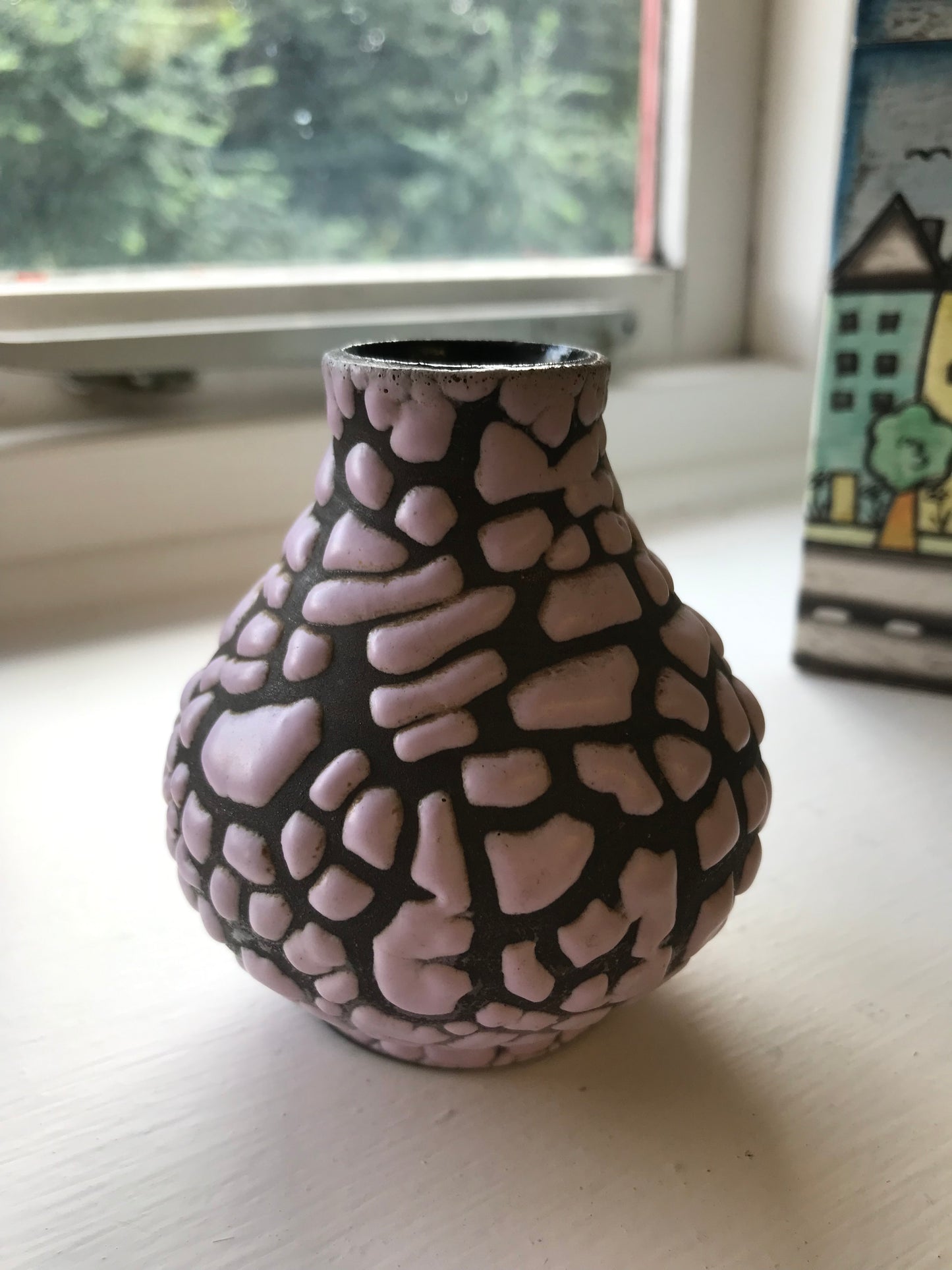 Little pink and brown vase