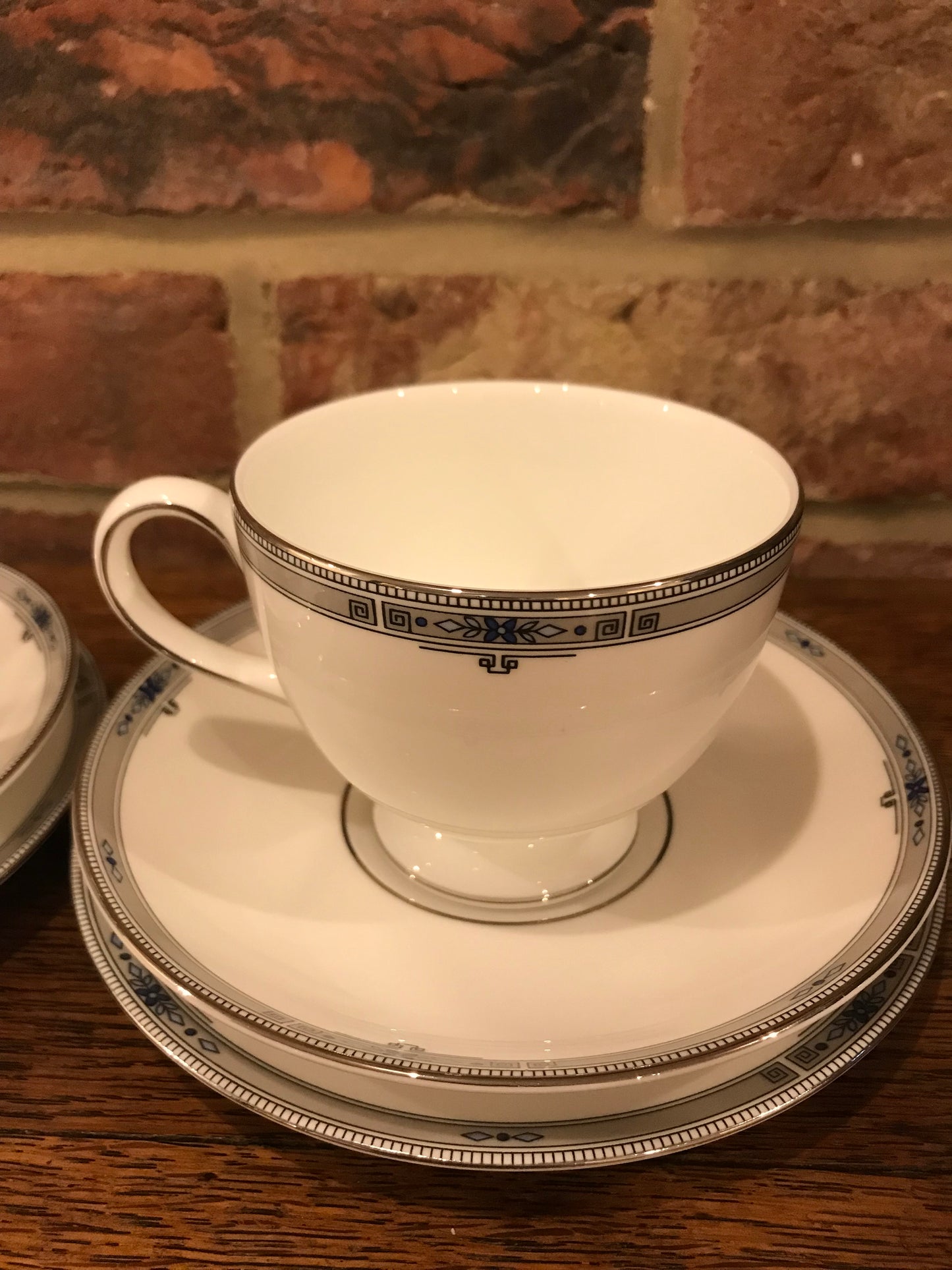 Pair of Wedgwood white tea cups