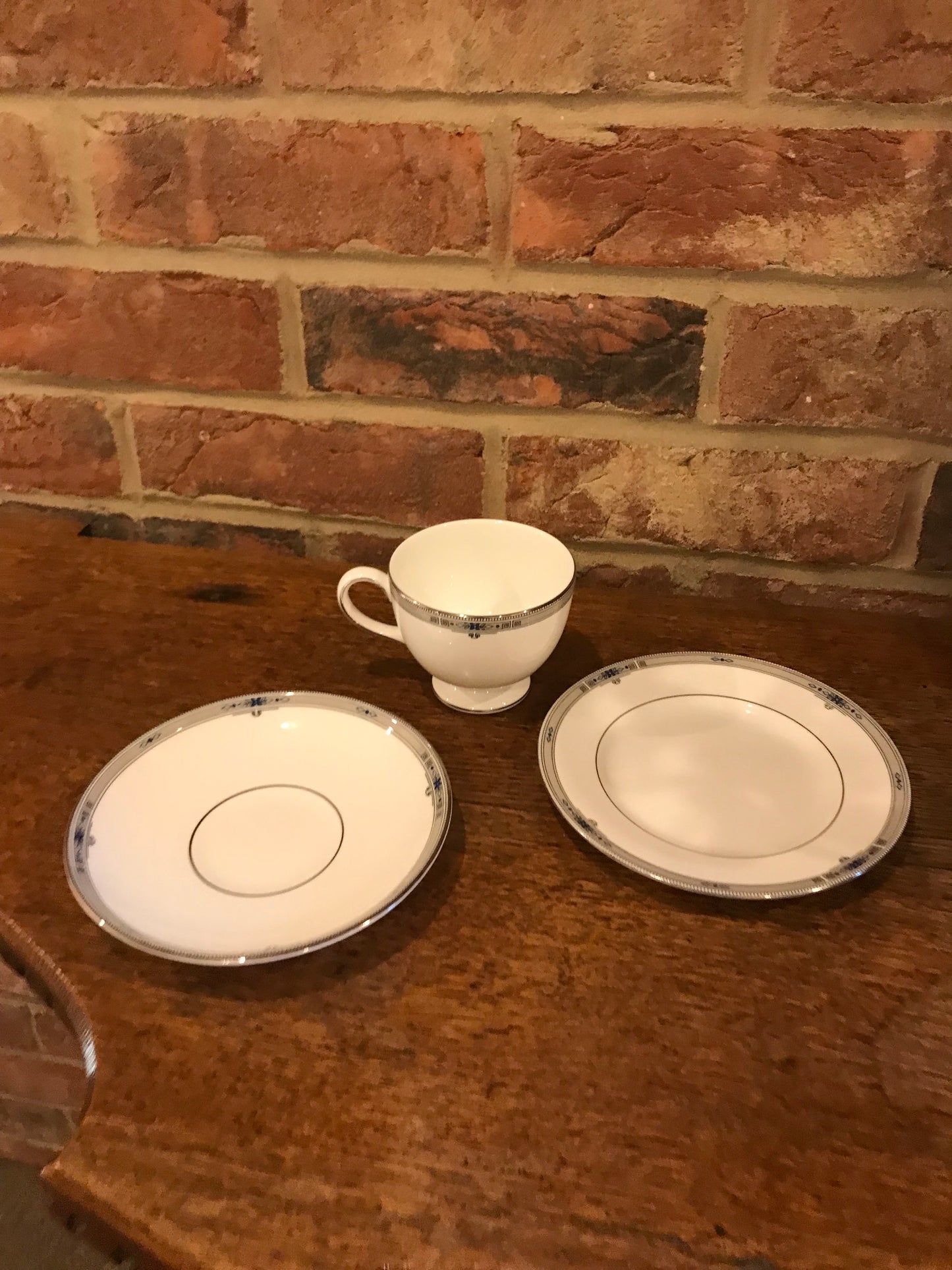 Pair of Wedgwood white tea cups