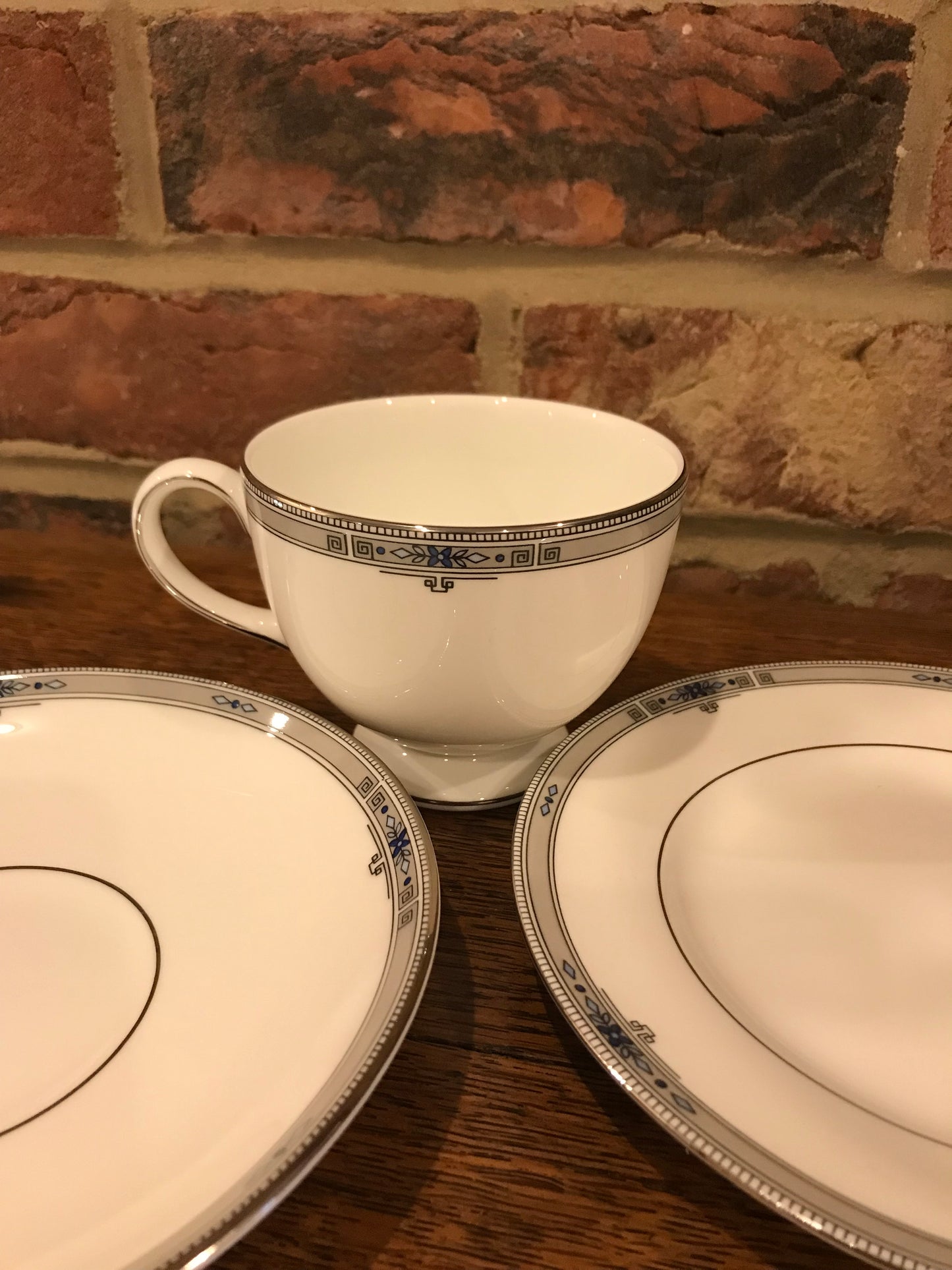 Pair of Wedgwood white tea cups