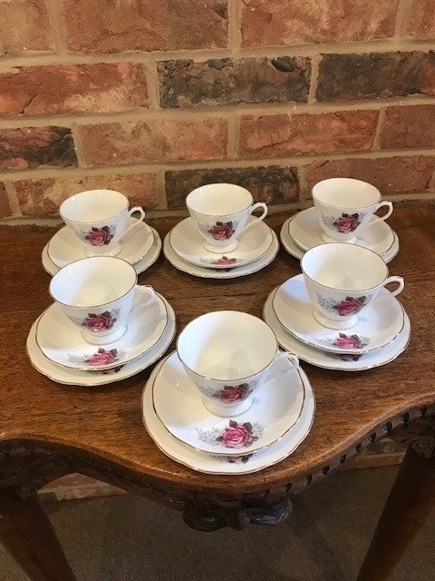 Rose 6 Piece Tea Set