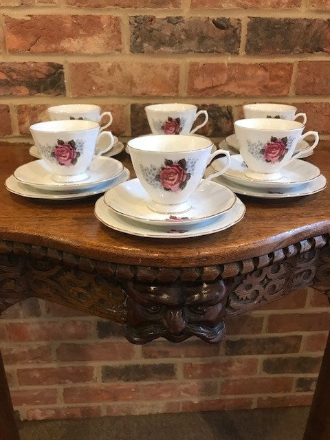 Rose 6 Piece Tea Set