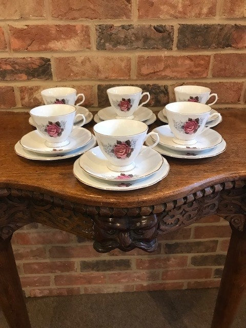 Rose 6 Piece Tea Set